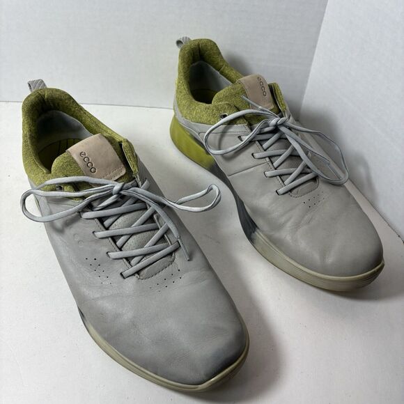 Ecco Golf Shoes Cleats Mens Size Eu 47 US 13.5 W S-Three Gore-Tex Gray Spikes G2 - Picture 1 of 7